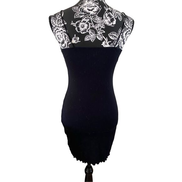 Wild Fable Black Ruffle Mini Dress Formal Party Cocktail - Picture 2 of 7